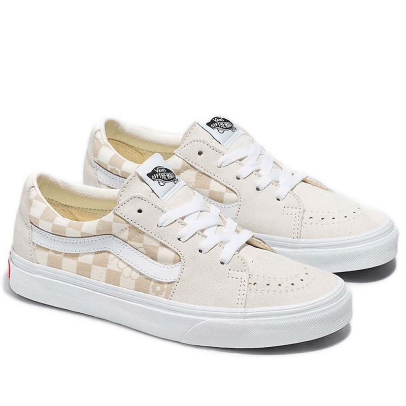 Vans branco com sales flor