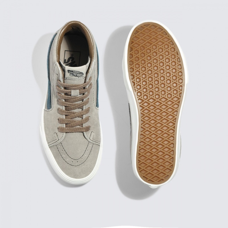 Tnis Vans Sk8-Hi Corduroy Moon Rock Cinza