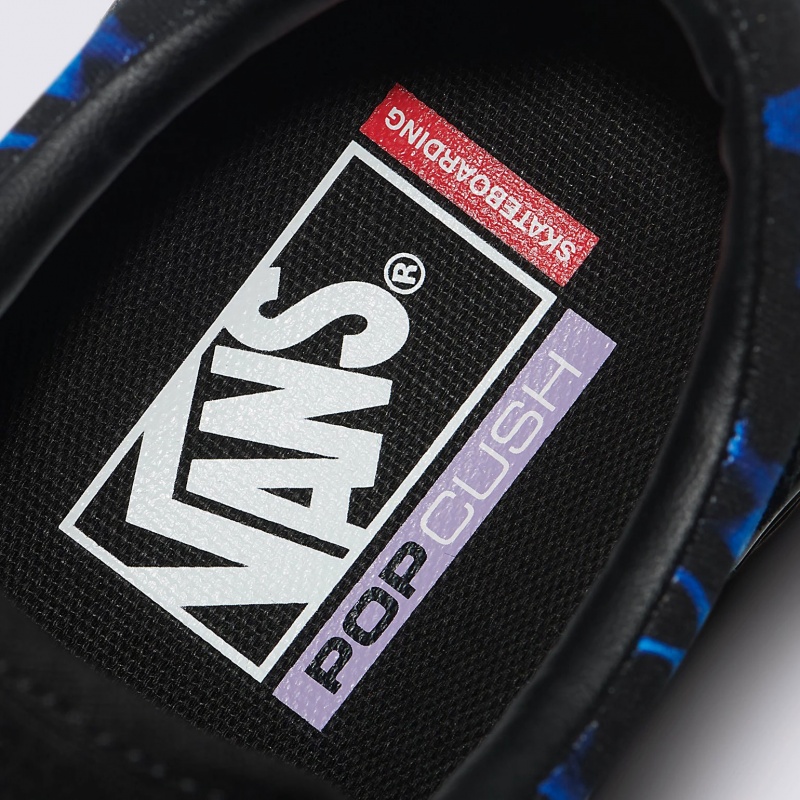 Tnis Vans Skate Old Skool Blue Flames Preto