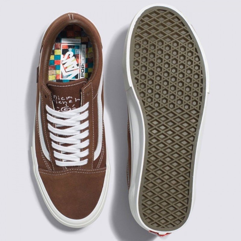 Tnis Vans Skate Old Skool x Nick Michel Marrom