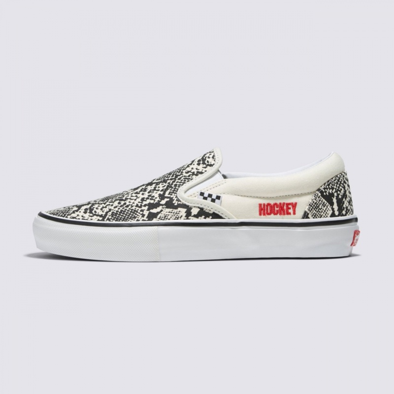 Tnis Vans Slip-On x Hockey Branco