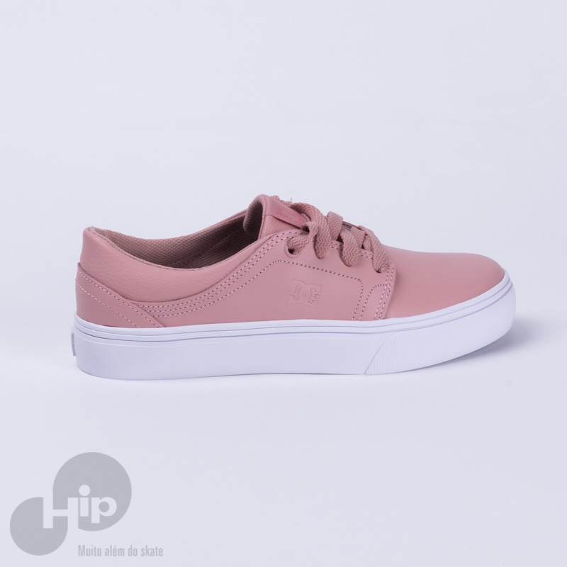 tenis dc trase tx rosa