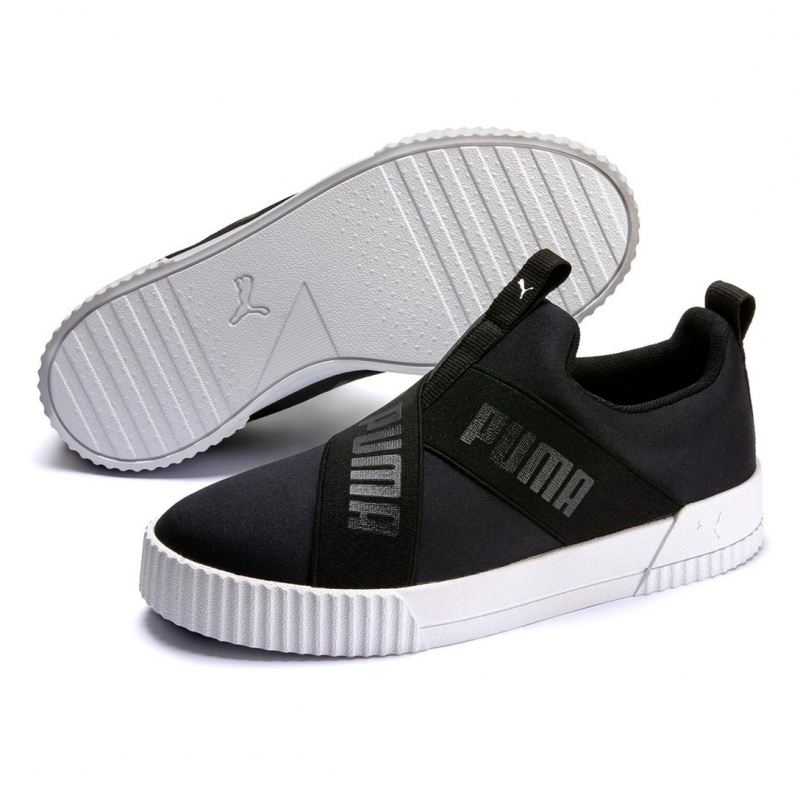 Tnis Puma Carina Slip-On Bn Preto