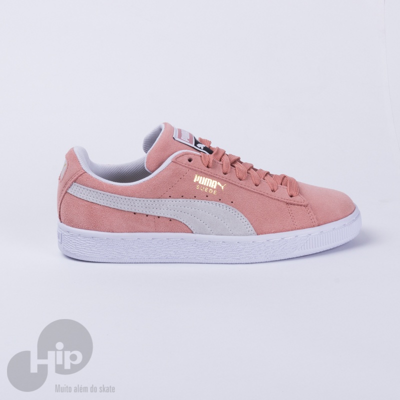 Puma suede on sale feminino rosa