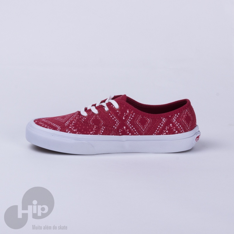 Tnis Vans Authentic Bandana Vermelho