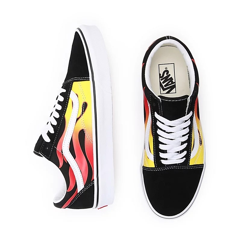 Tnis Vans Old Skool Flame Preto