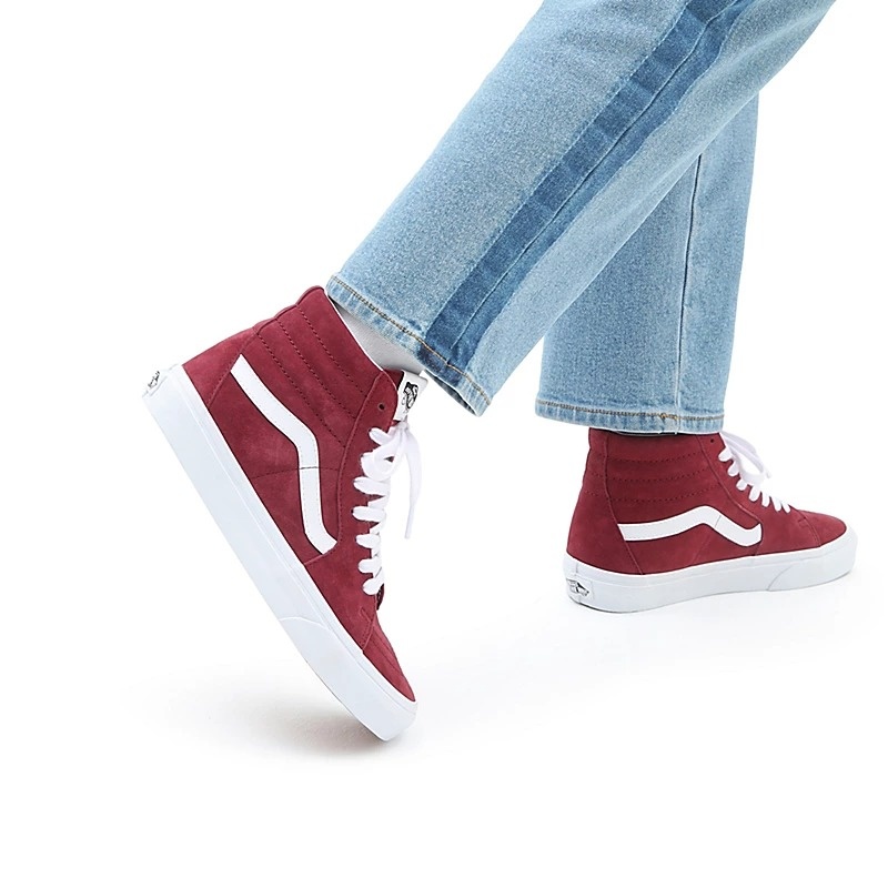 Tnis Vans Sk8-Hi Vinho Pig Suede