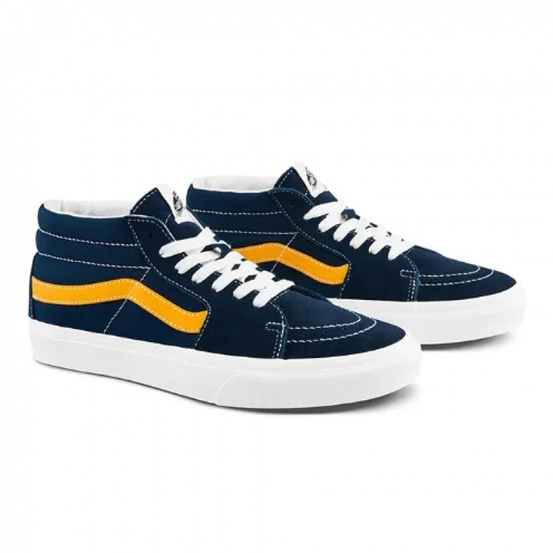 Tnis Vans Sk8-Mid Azul Escuro