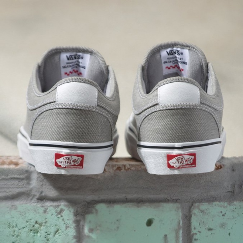 Tnis Vans Skate Chukka Low Cinza Claro