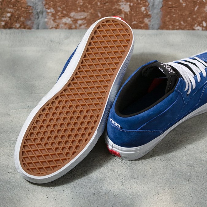 Tnis Vans Skate Half Cab 92 Azul Claro