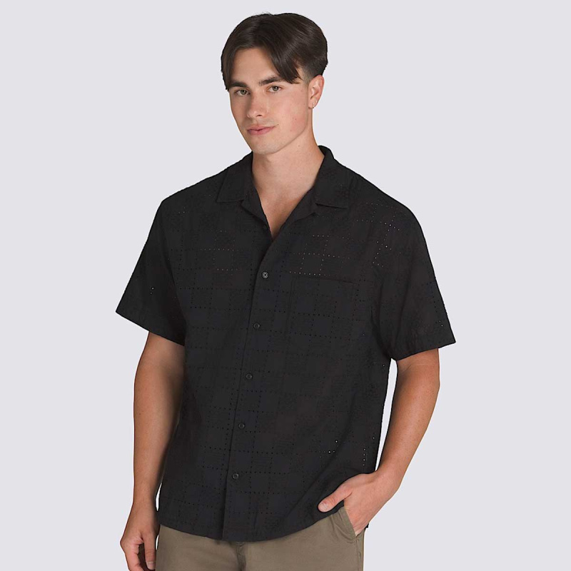 Camisa Vans Wayside Eyelet Preto