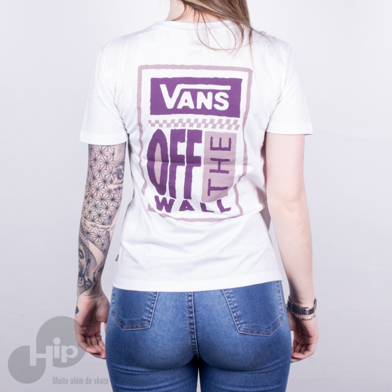 Baby Look Vans Big Tickey Crew Branca