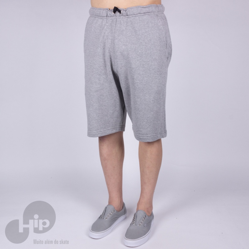 Bermuda De Moletom Independent Tier Cross Cinza Claro
