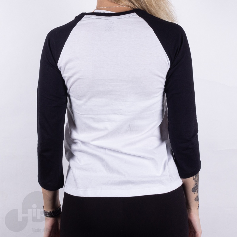 Blusa 3/4 Vans Flying Raglan Branca