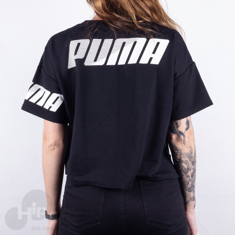 Blusa Puma Modern Sport Sweat Preta