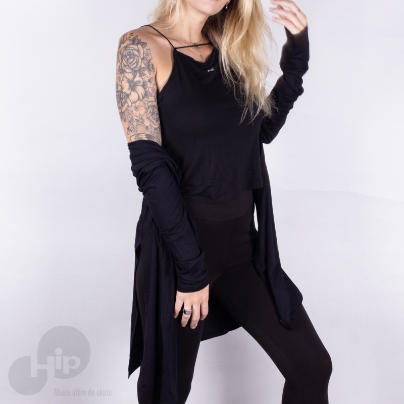 Blusa Riu Kiu Cardigan + Blusa Preta