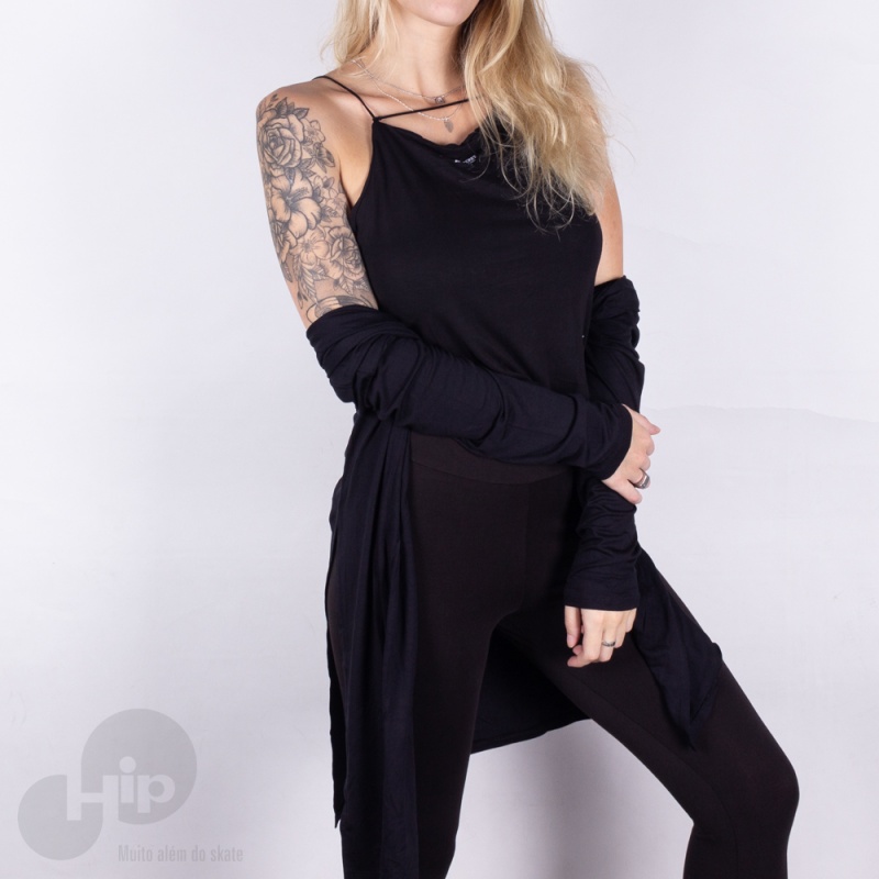 Blusa Riu Kiu Cardigan + Blusa Preta