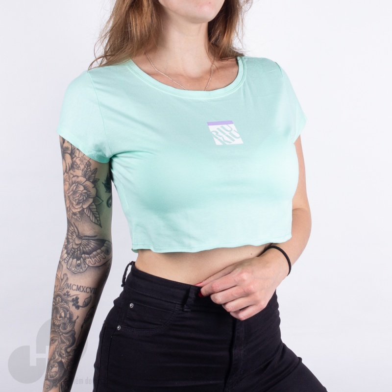 Blusa Riu Kiu Cropped Verde