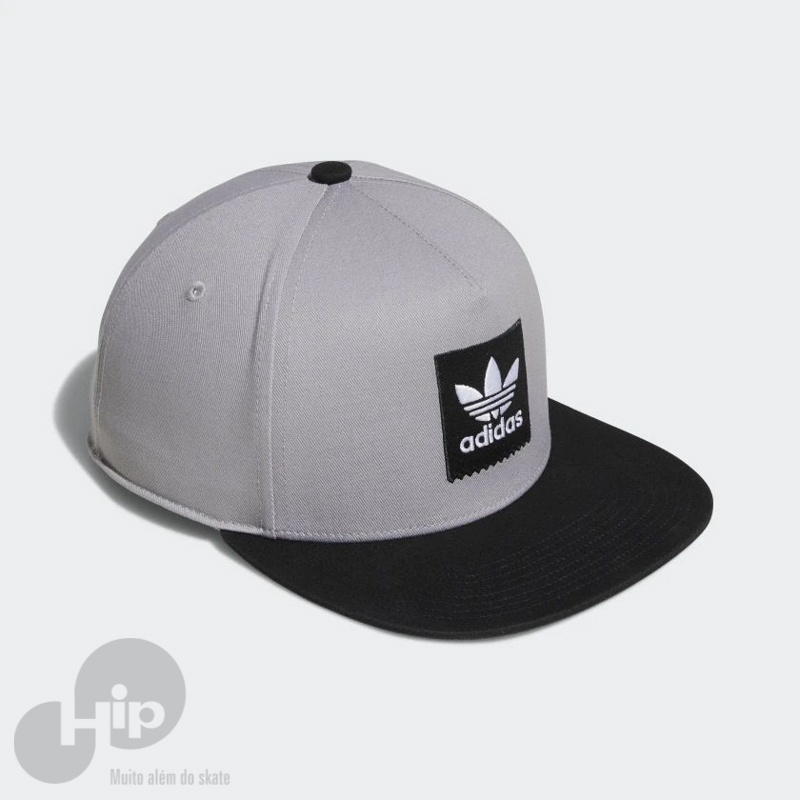 Bon Adidas Two-Tone Trefoil Snapback Cinza