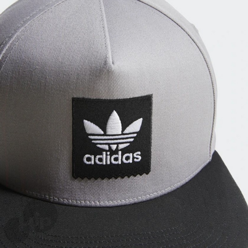 Bon Adidas Two-Tone Trefoil Snapback Cinza