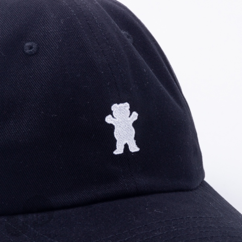 Bon Grizzly Og Bear Logo Dad Hat Preto