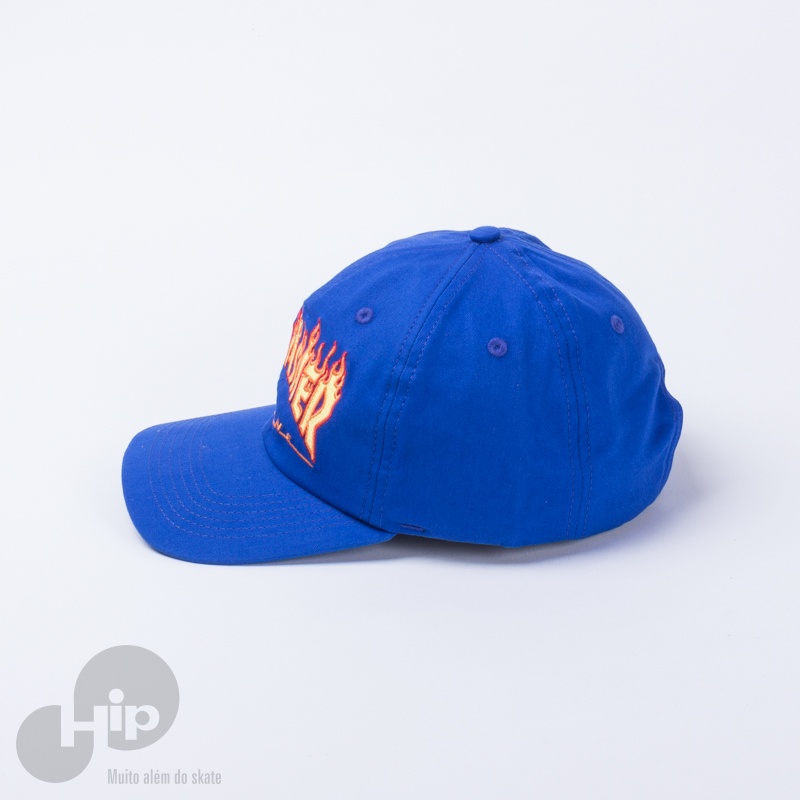 Bon Thrasher Dad Hat Flame Azul