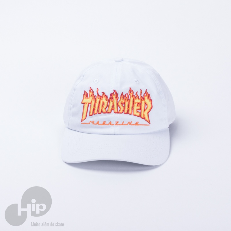 Bon Thrasher Dad Hat Flame Branco