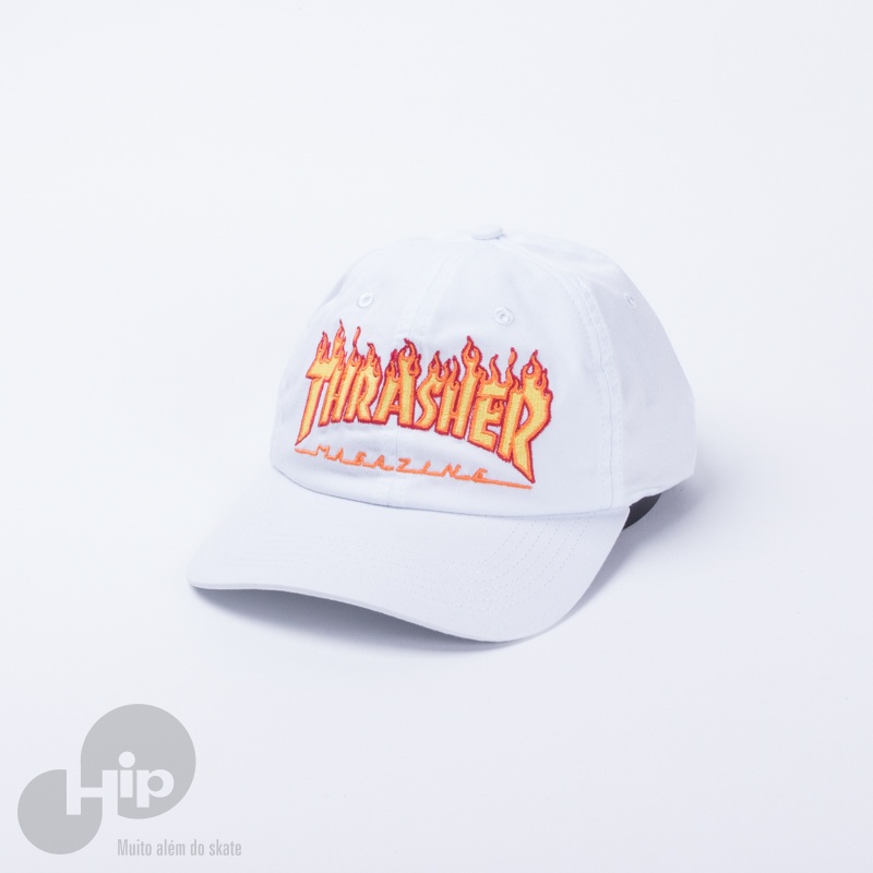 Bon Thrasher Dad Hat Flame Branco