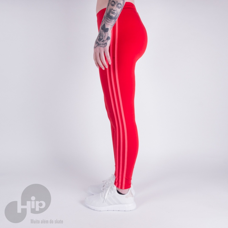 Cala Adidas Legging Ed7577 Vermelha