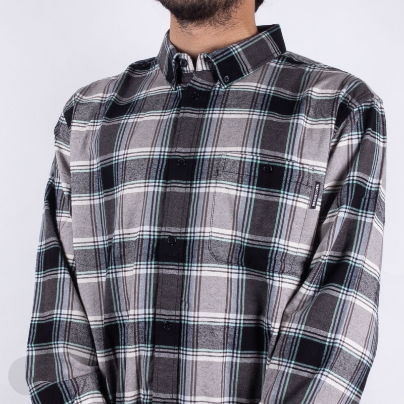 Camisa Dc Shoes Northboat Ls Cinza