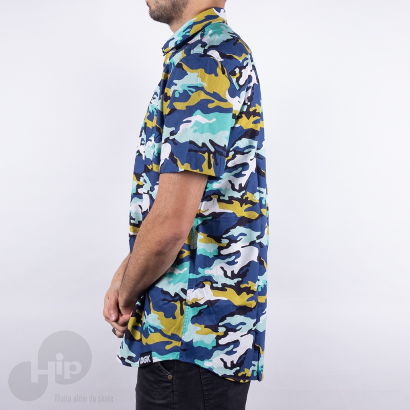 Camisa Dgk Ruckus Azul Claro