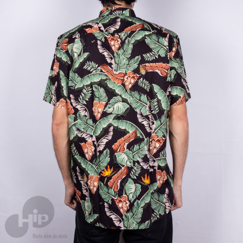 Camisa Diamond Tropical Paradise Preta