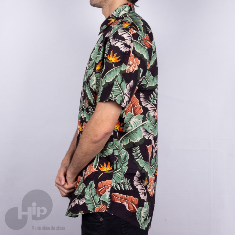 Camisa Diamond Tropical Paradise Preta