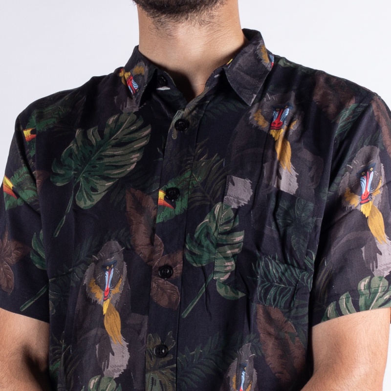 Camisa New Era Botany Jungle Fauna Preta