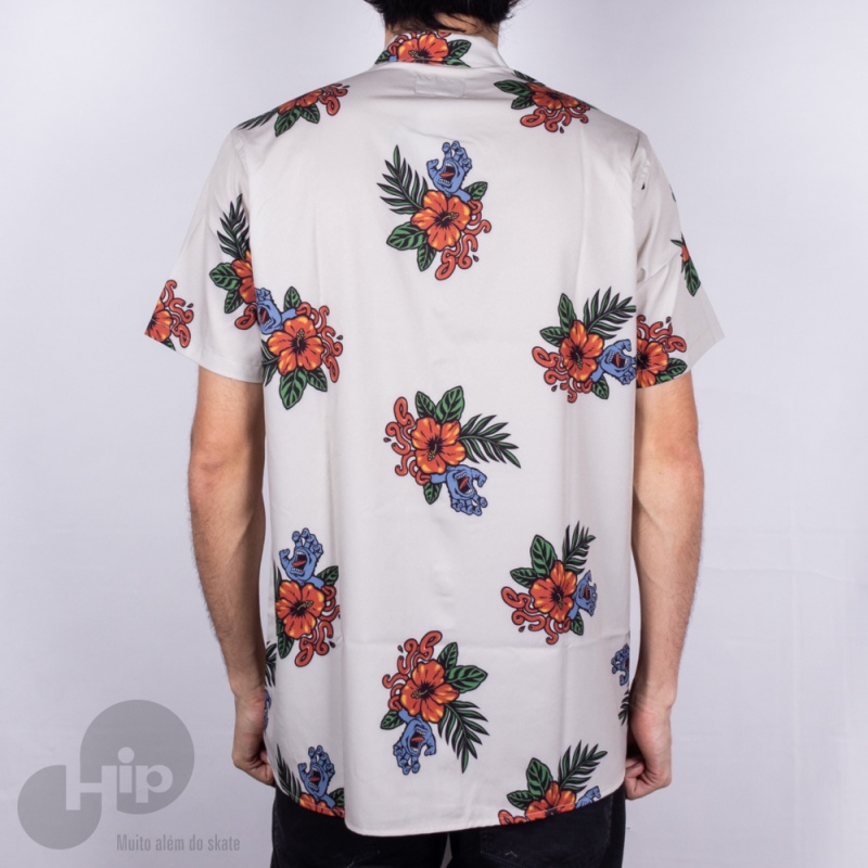 Camisa Santa Cruz Vacation Hand Bege