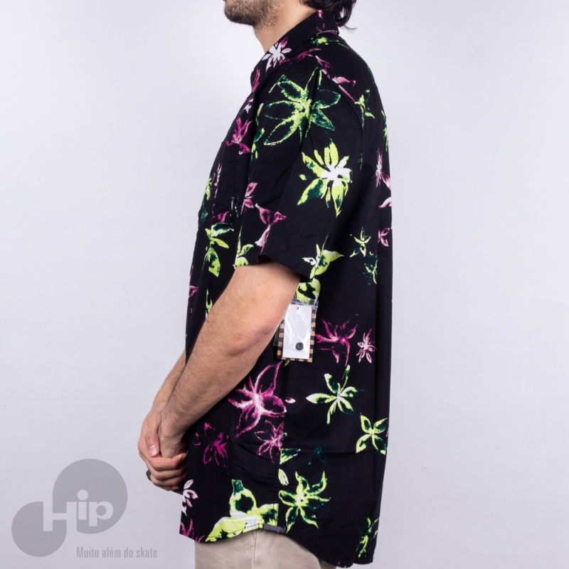 Camisa Vans West Street Floral Preta