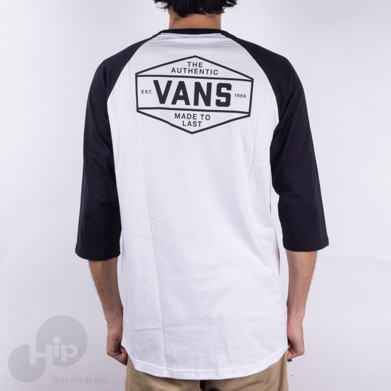 Camiseta 3/4 Standard Raglan Vans Branca