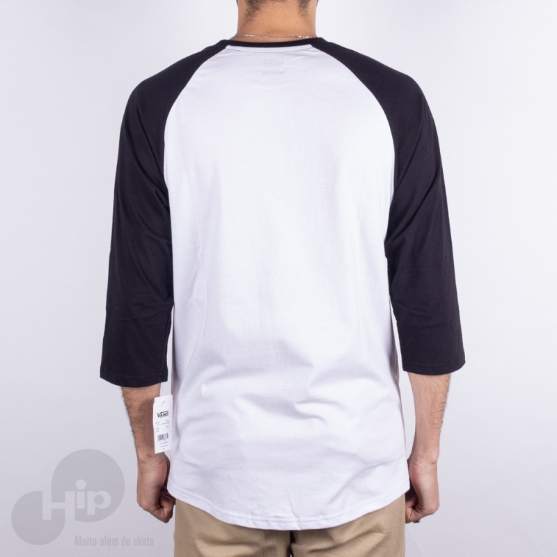 Camiseta 3/4 Vans Otw Raglan Branca