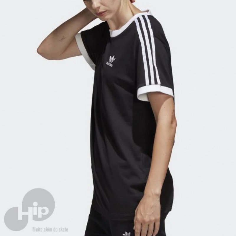 Camiseta Adidas 3-Stripes Preta