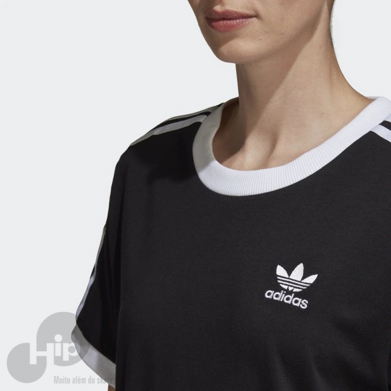 Camiseta Adidas 3-Stripes Preta