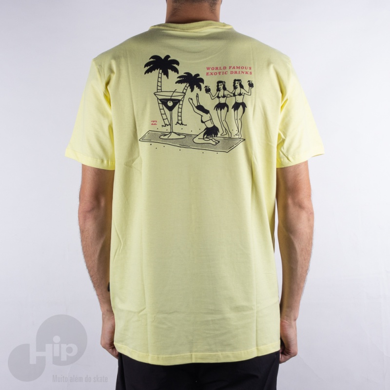 Camiseta Billabong Bless The Booze Amarelo