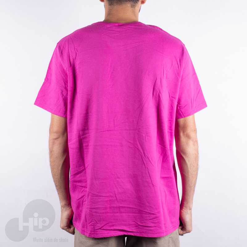 Camiseta Champion Logo Patch Rosa