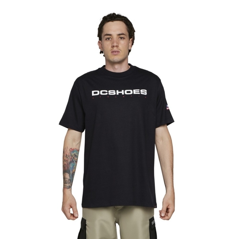 Camiseta Dc Shoes Athletic USA Preto