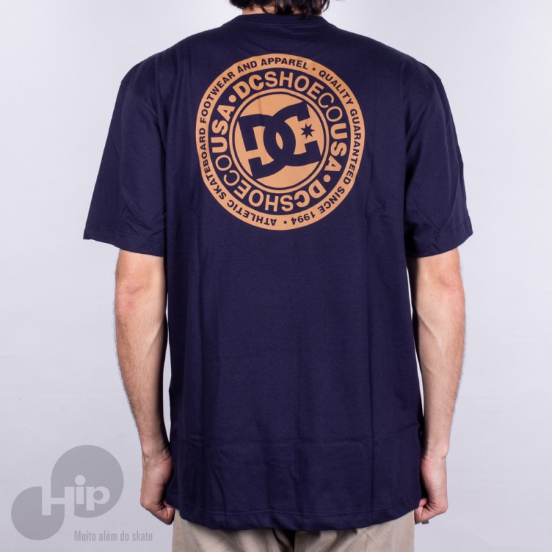 Camiseta Dc Shoes Circle Star Azul Escuro