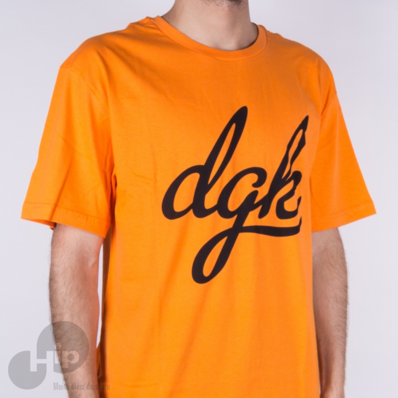 Camiseta Dgk Script Laranja