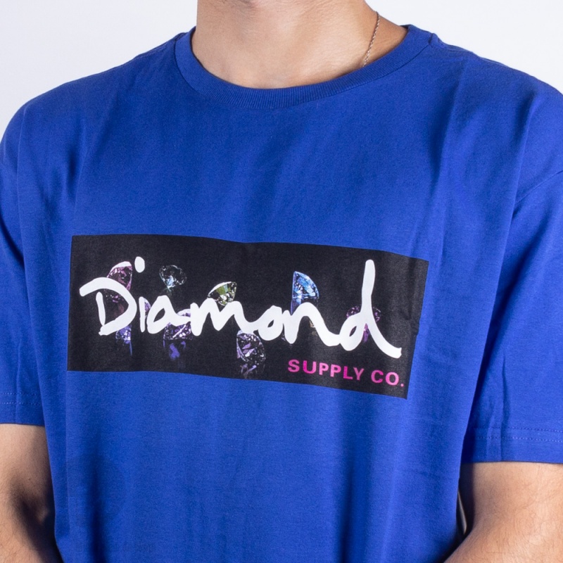Camiseta Diamond Color Box Azul Claro
