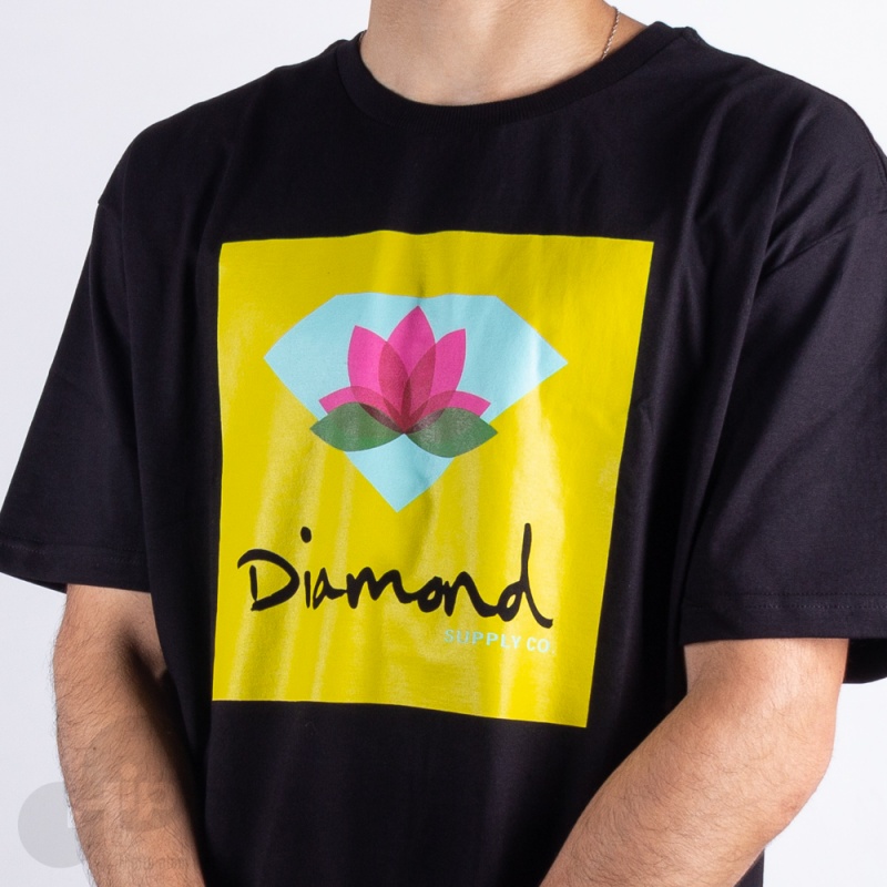 Camiseta Diamond Lotus Box Preta