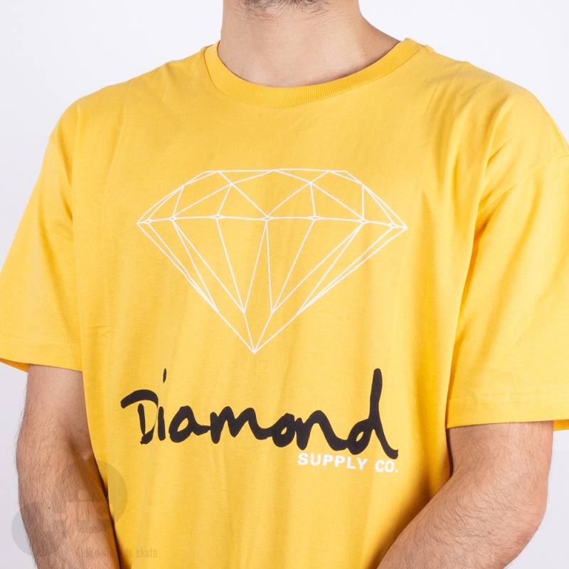 Camiseta Diamond Og Sign Amarela