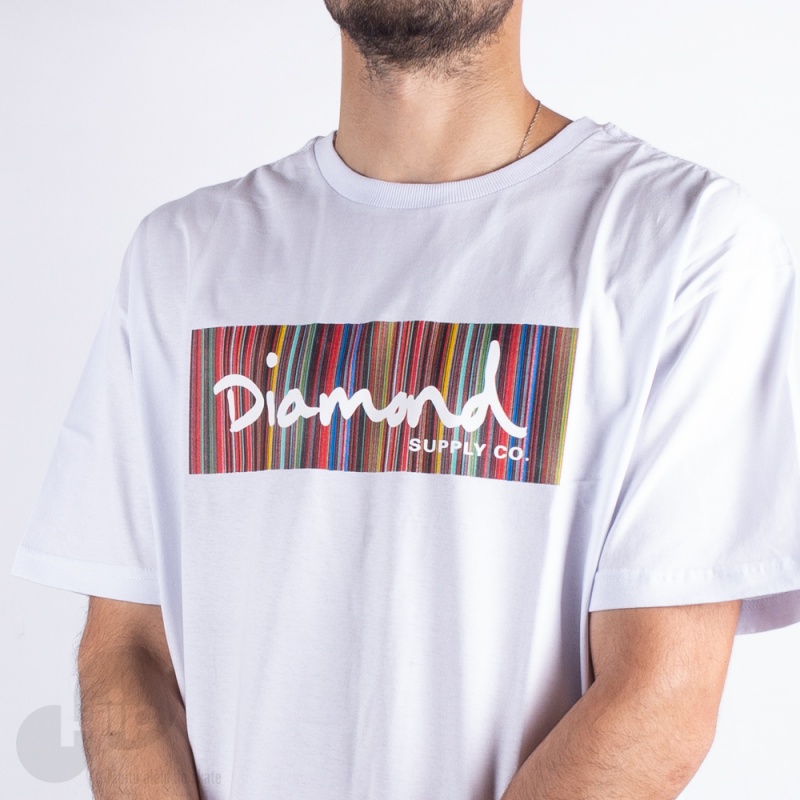 Camiseta Diamond Ply Box Logo Branca