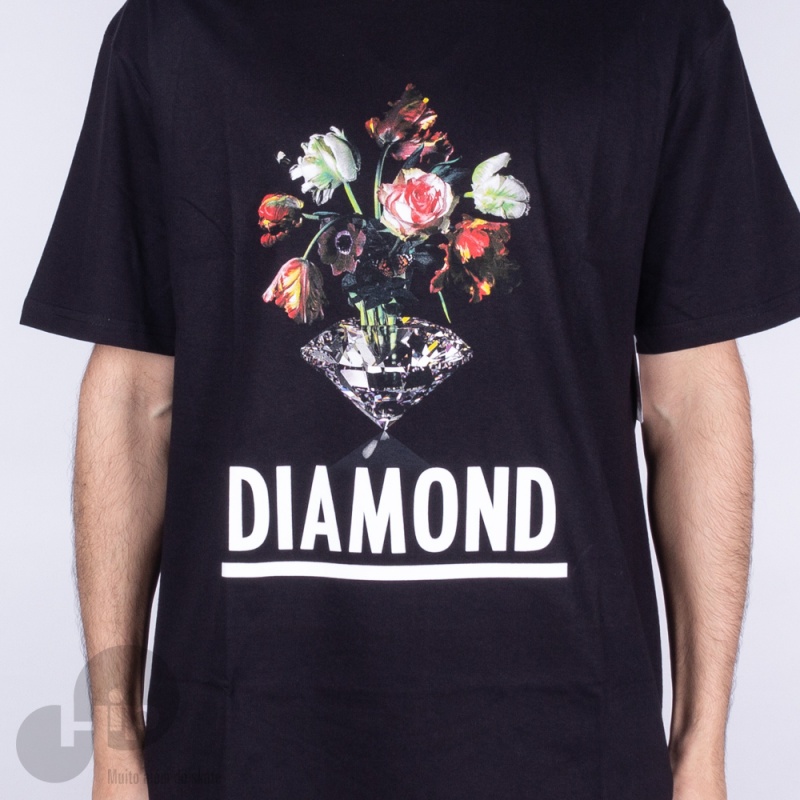 Camiseta Diamond Pollination Preta